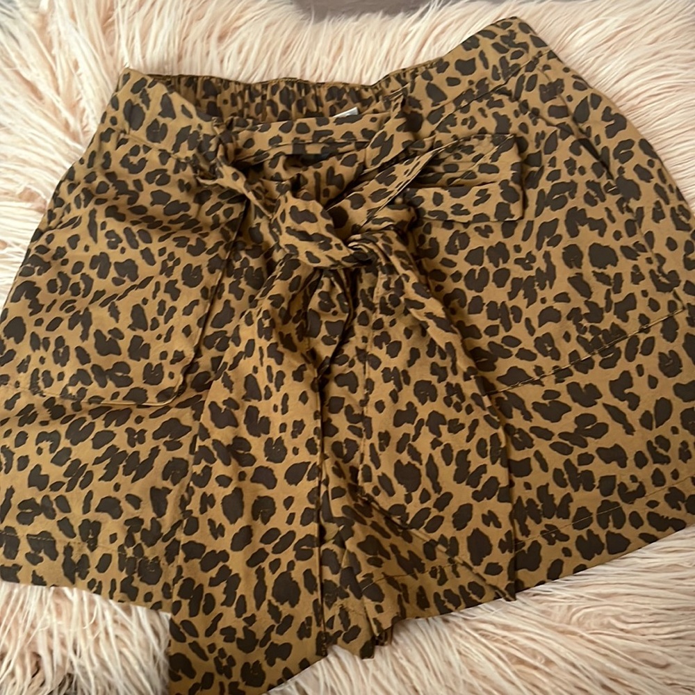 Cheetah print shorts
